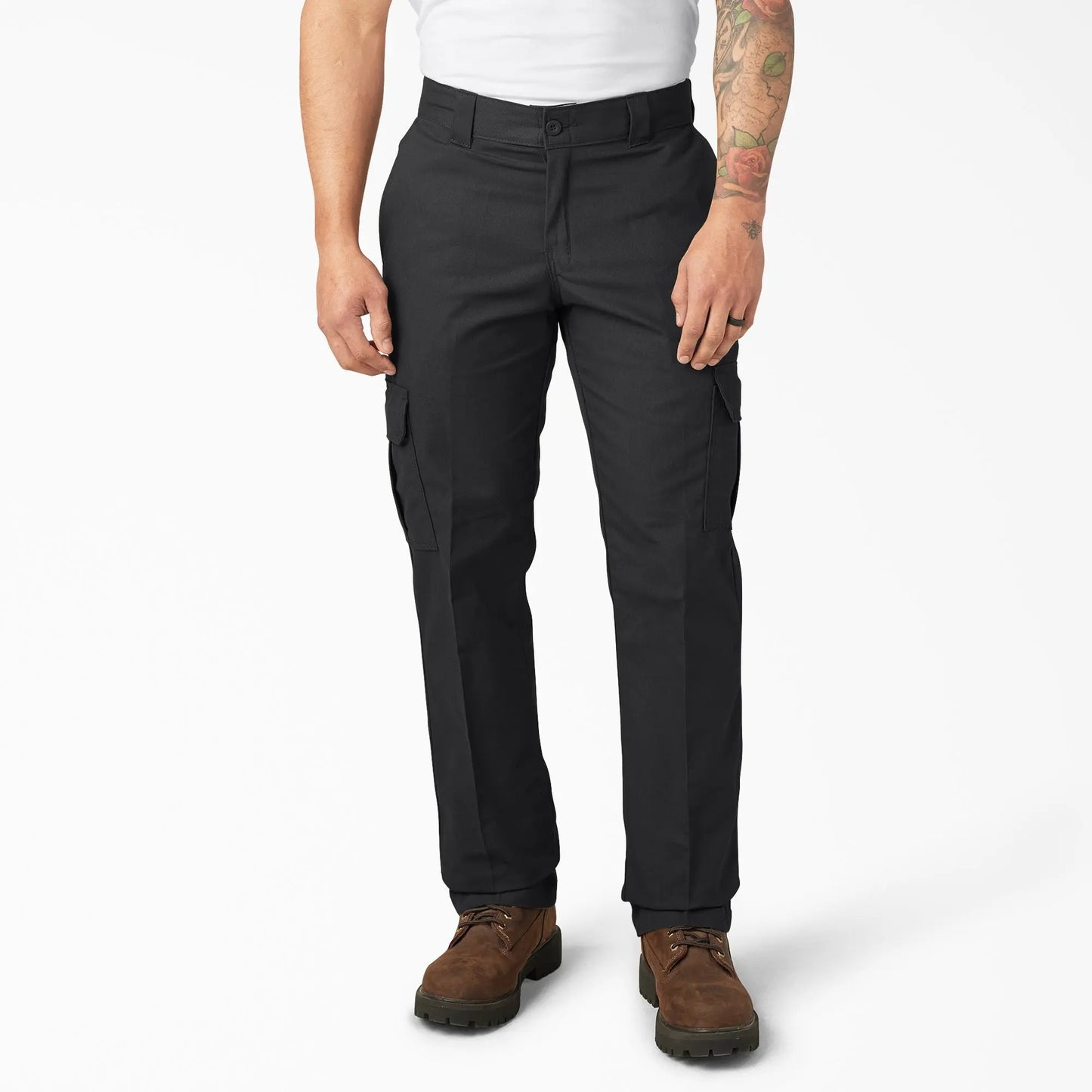 Men's FLEX Regular Fit Cargo Work Pants – Stretch Comfort, Straight Leg & Expandable Pockets