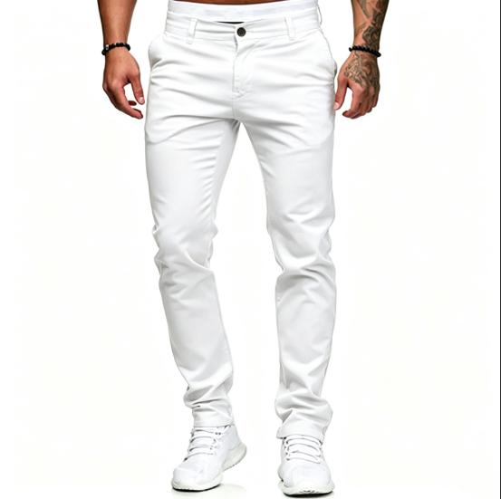 ✨ Men's Modern Slim-Stretch Trousers – Sleek Fit & All-Day Comfort