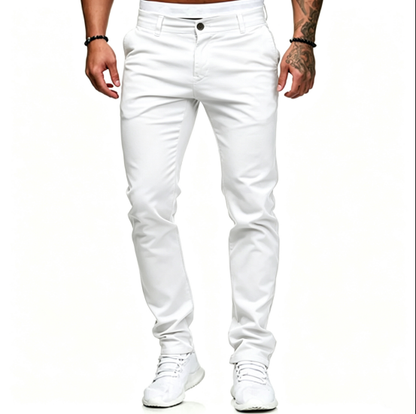 ✨ Men's Modern Slim-Stretch Trousers – Sleek Fit & All-Day Comfort
