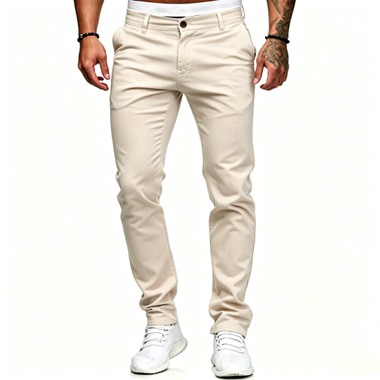 ✨ Men's Modern Slim-Stretch Trousers – Sleek Fit & All-Day Comfort