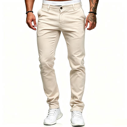 ✨ Men's Modern Slim-Stretch Trousers – Sleek Fit & All-Day Comfort