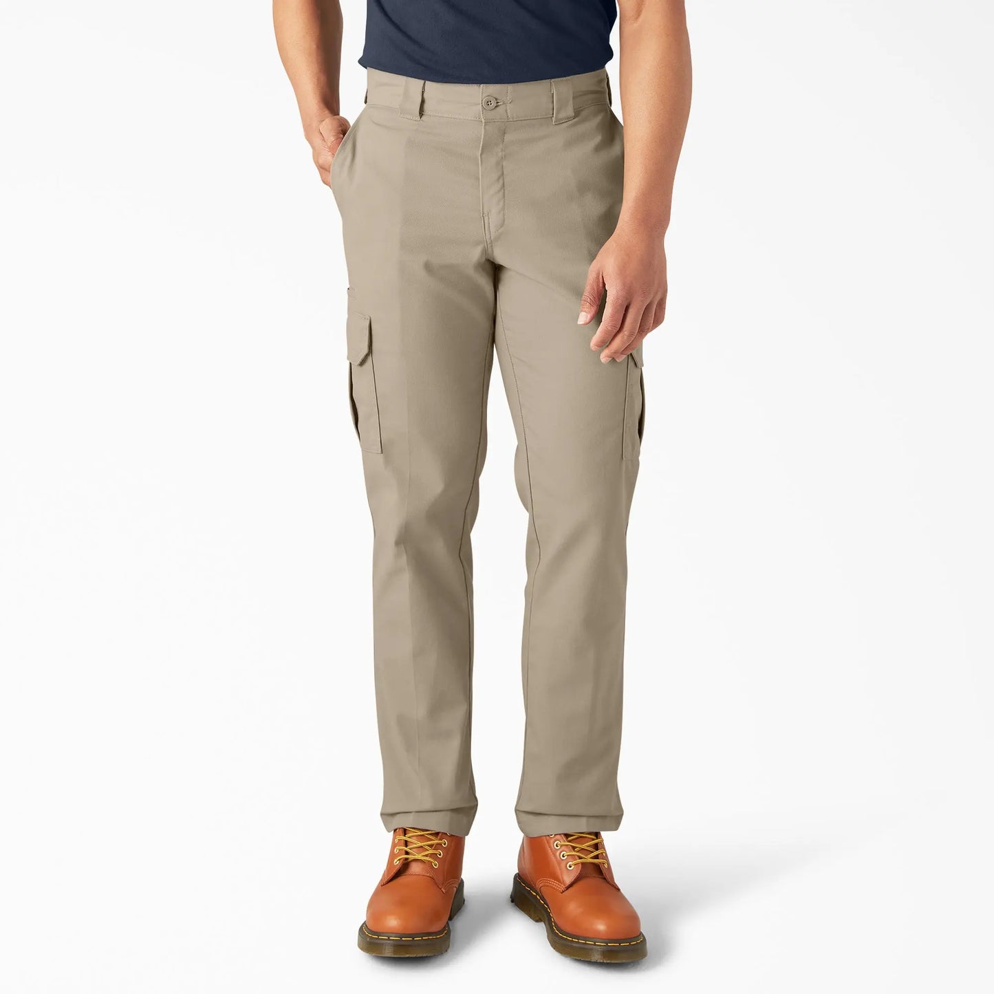 Men's FLEX Regular Fit Cargo Work Pants – Stretch Comfort, Straight Leg & Expandable Pockets