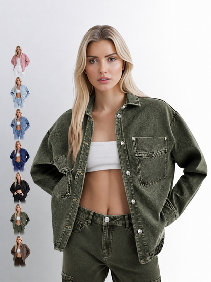 Long Sleeve Denim Jacket for Women