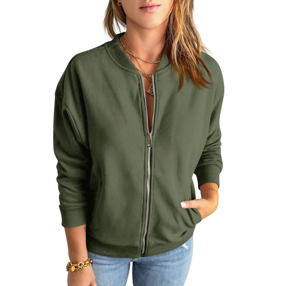 Women's Zip Up Sweatshirt Jacket