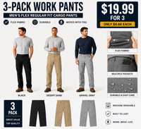 3-Pack · Workwear Mix