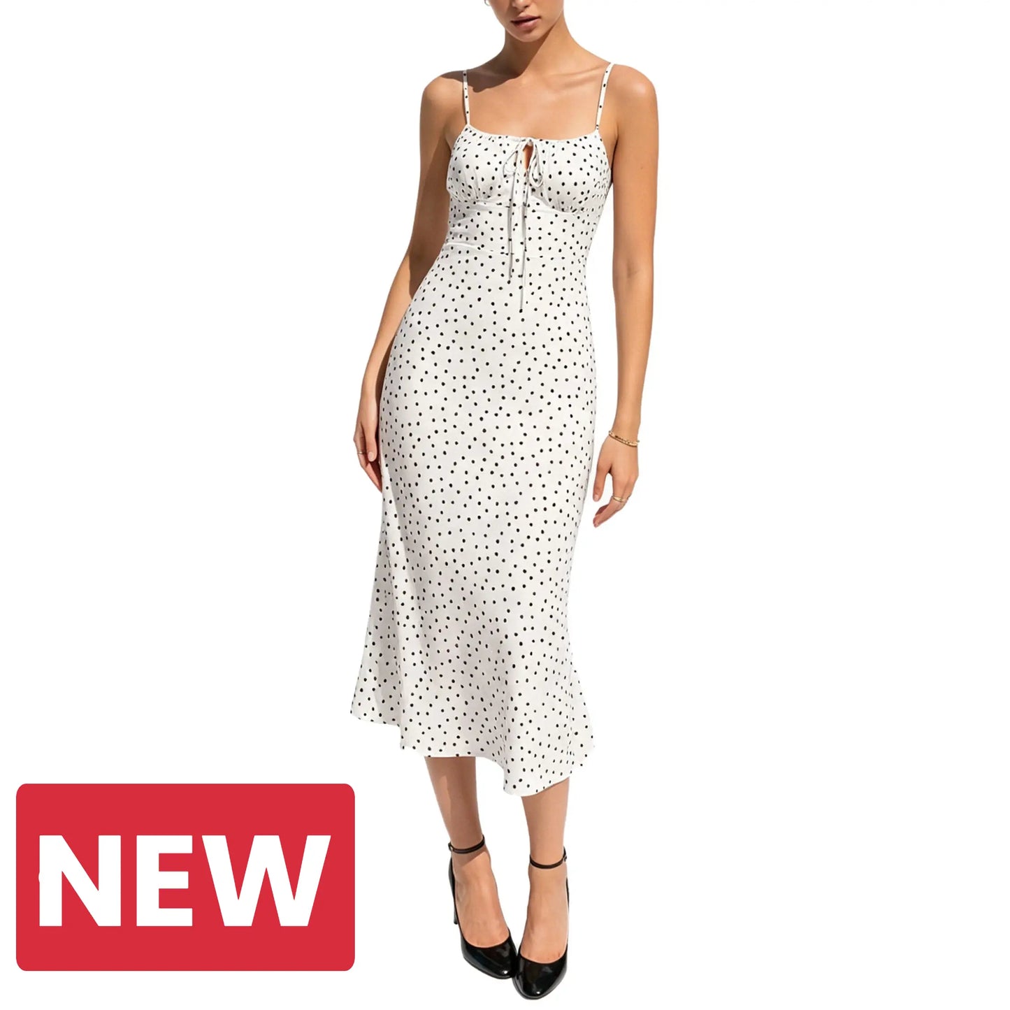 Women's Vintage Floral Slip Dress with Adjustable Straps