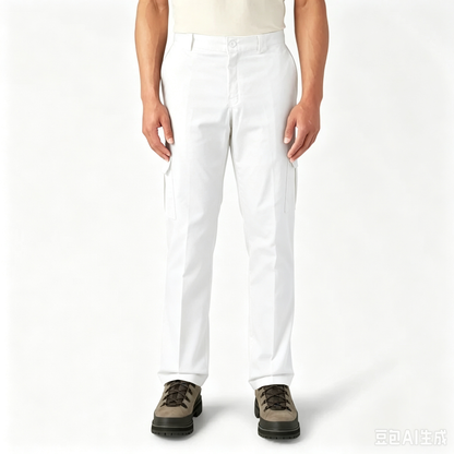 Men's FLEX Regular Fit Cargo Work Pants – Stretch Comfort, Straight Leg & Expandable Pockets