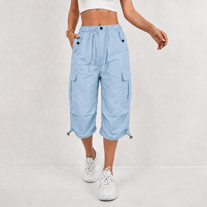 Women's Quick-Dry Cargo Capri Trousers