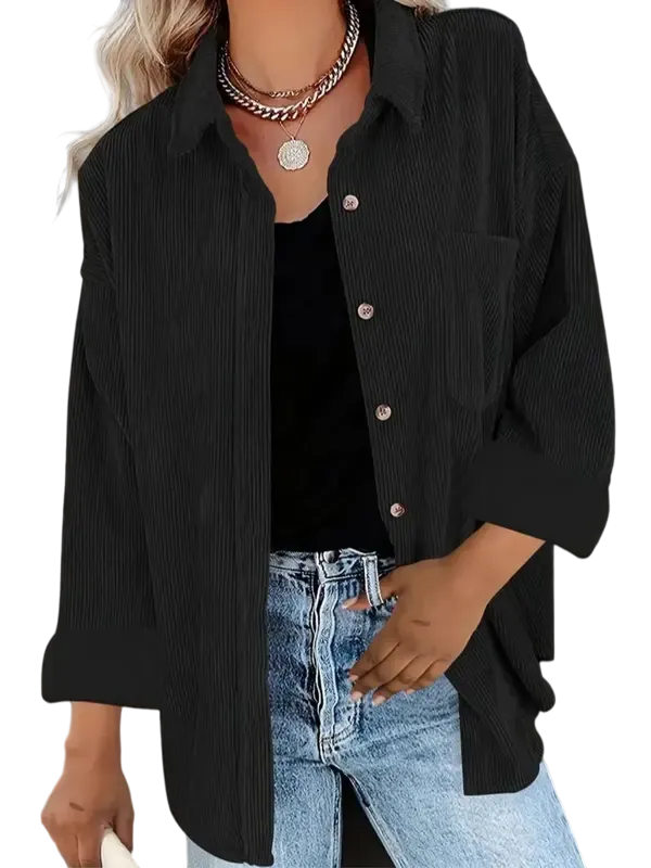 Women's Preppy   Collared Blouse –   Minimalist 80s Style   Button Down Shirt