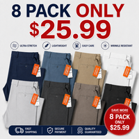8-PACK ONLY $25.99-(Black / Dark Navy / Navy / Gray / Khaki / Slate Blue / Dark Gray /taupe)