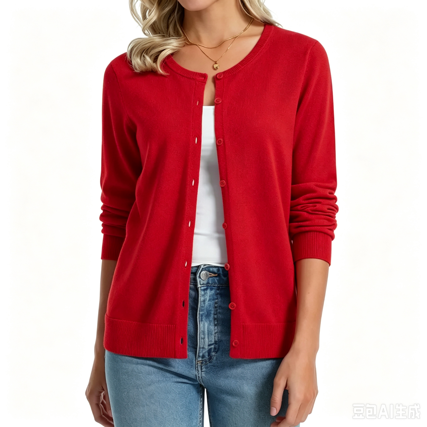Women's 100% Cotton Lightweight Cardigan Sweater