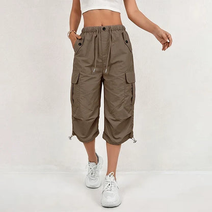 Women's Quick-Dry Cargo Capri Trousers