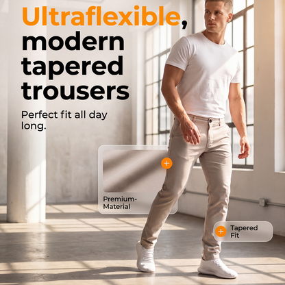 ✨ Men's Modern Slim-Stretch Trousers – Sleek Fit & All-Day Comfort
