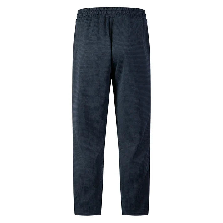 👖 Pull On & Go | Men's Waffle-Knit Drawstring Straight-Leg Pants