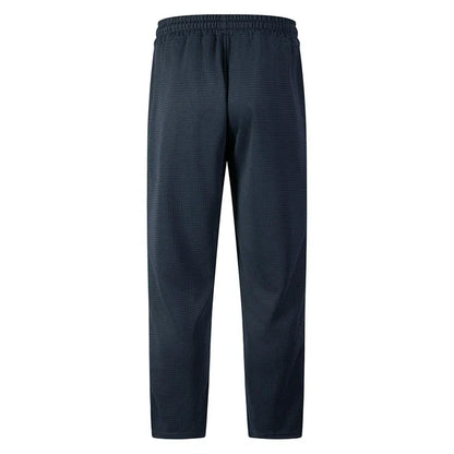 👖 Pull On & Go | Men's Waffle-Knit Drawstring Straight-Leg Pants